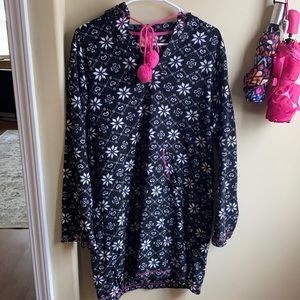 Hooded Sweater/Pajama Dress